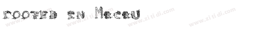 rooted in Macau字体转换